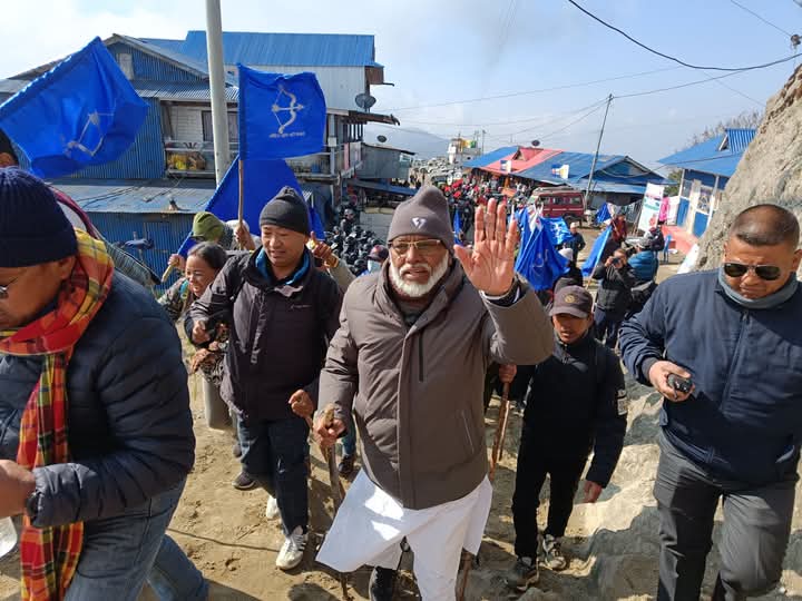 फुङ्लिङ नगरपालिकाबाट पाथीभारा मन्दिरसम्म केबलकार परियोजनाविरुद्ध विरोधी पदयात्रा सम्पन्न
