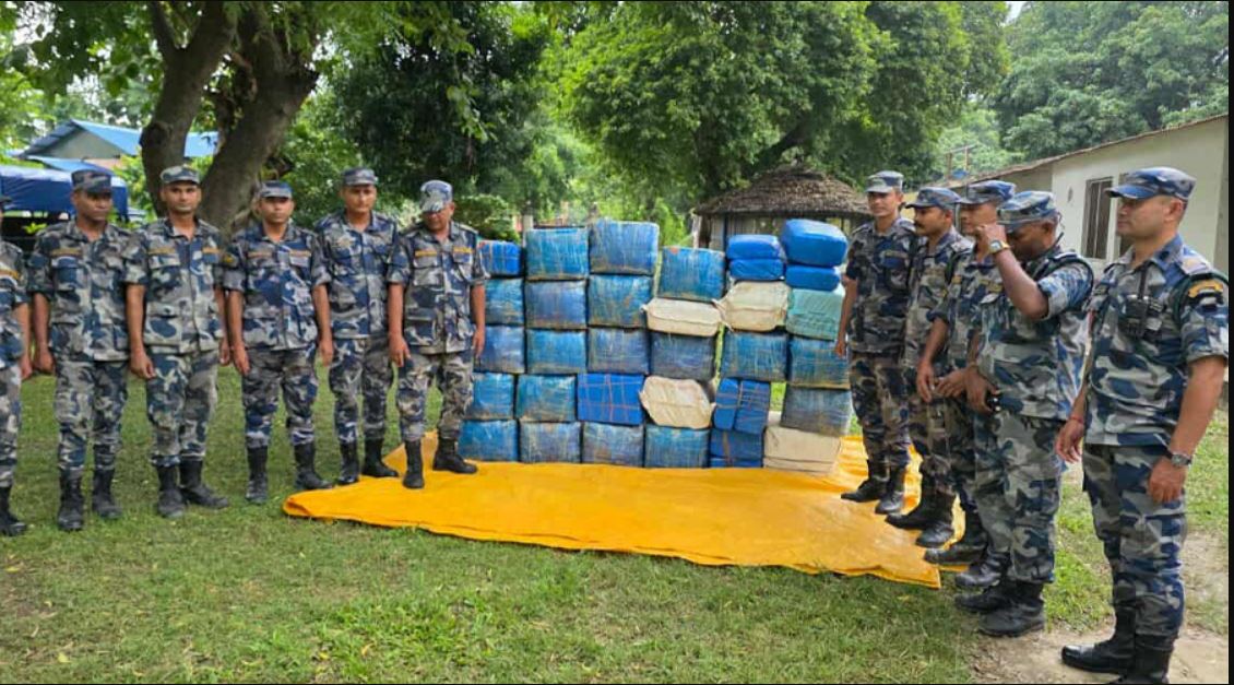 धनुषाबाट ८३५ किलो गाँजा सहित ठूलो लागूऔषध कारोबार नियन्त्रणमा