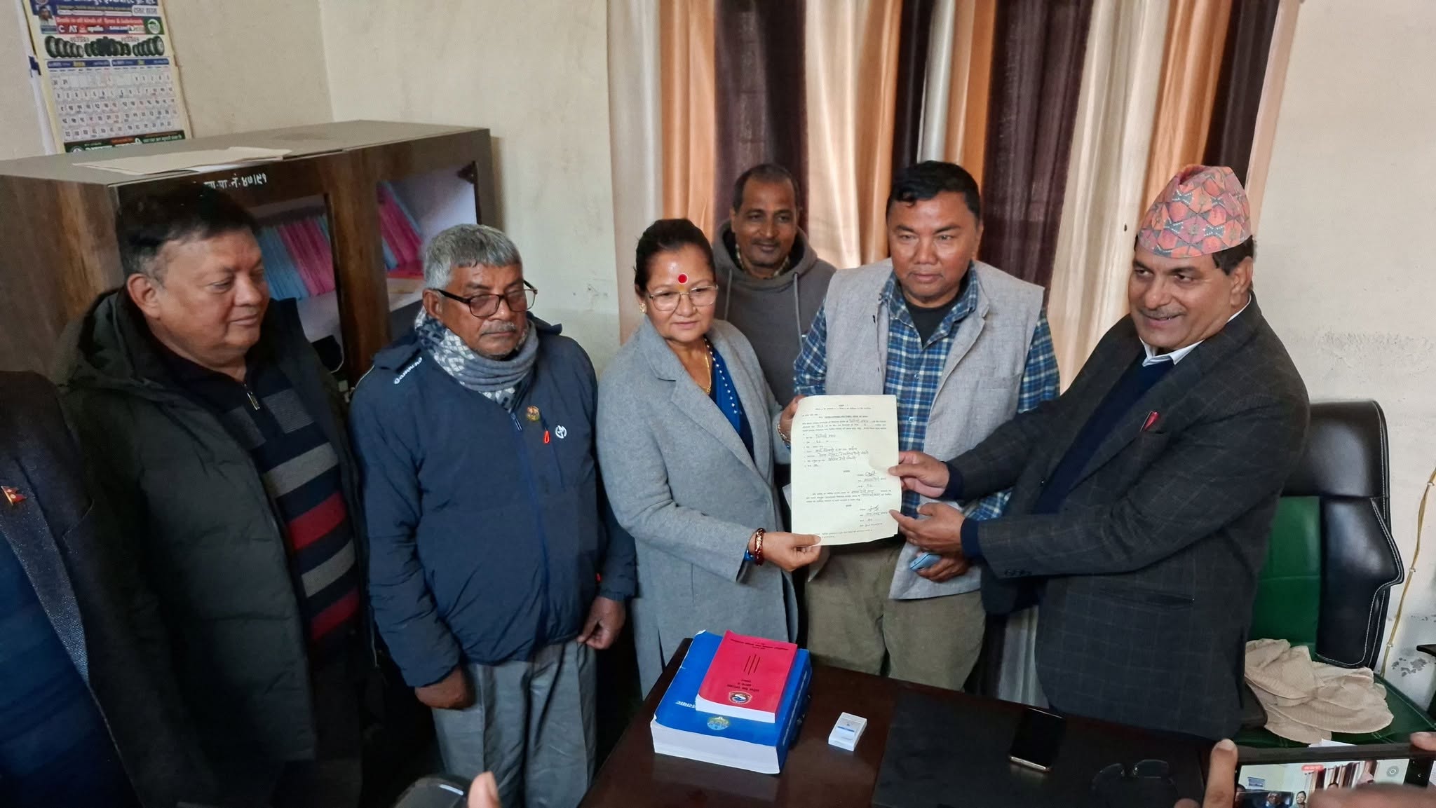 मधेश प्रदेश सभाको सभामुखमा एमालेबाट त्रिलोकी प्रसादको उम्मेदवारी दर्ता