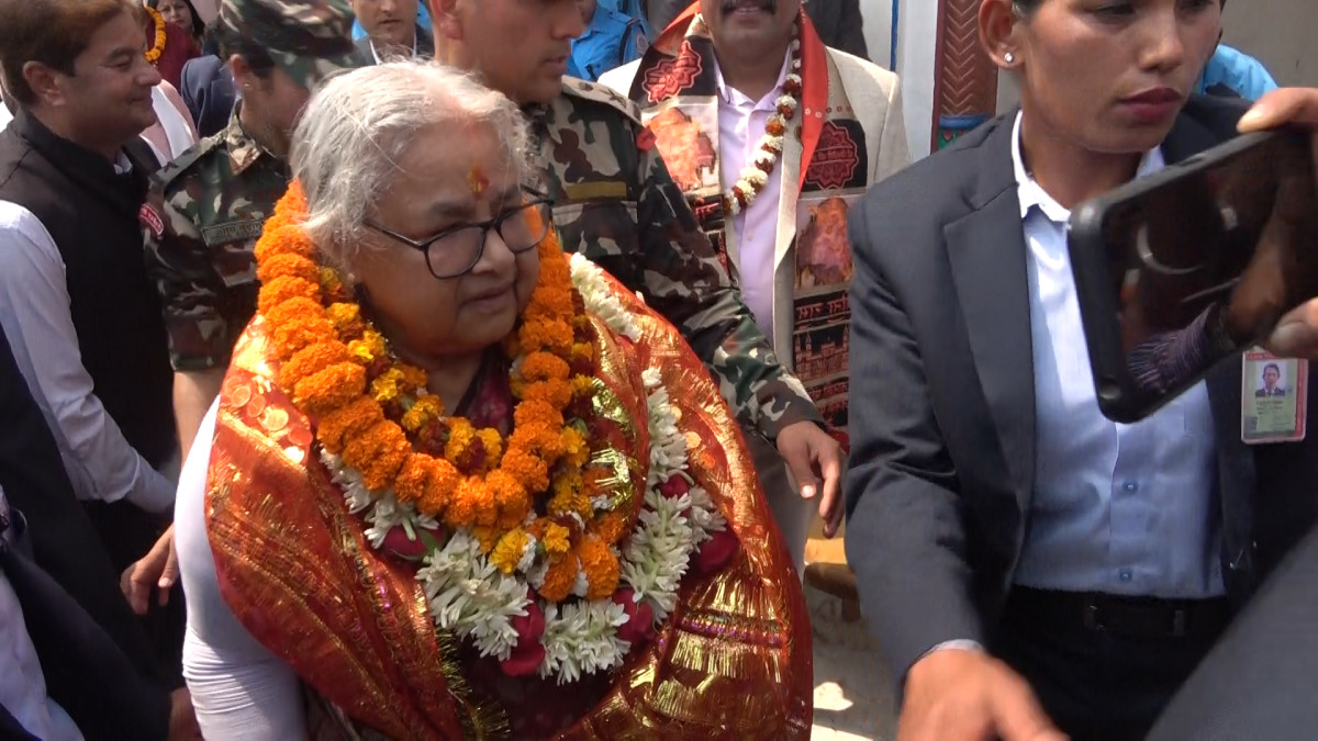 अन्तरिम प्रधानमन्त्री सुशिला कार्कीको जनकपुरधाम भ्रमण, जानकी मन्दिरमा पूजा अर्चना,